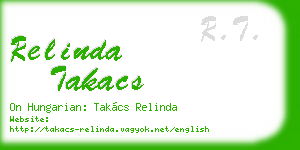 relinda takacs business card